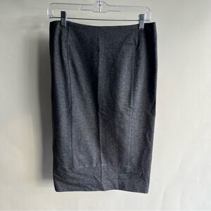 Cabi Pencil Skirt Sz 8 Women’s Gray EUC Back Zip Stretch